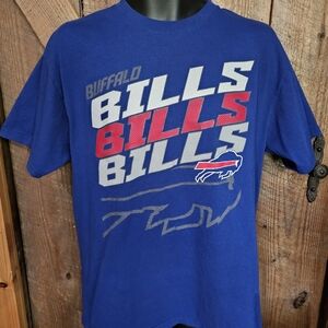Vintage Buffalo Bills Majestic Mens L 2014 schedule T-shirt EUC